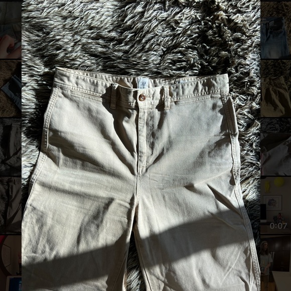 Gap wide leg khaki pants - Picture 2 of 4